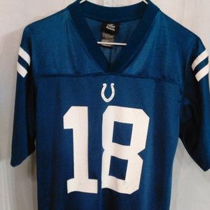 NFL Reebok Colts Manning #18 Jersey (L) 14-16